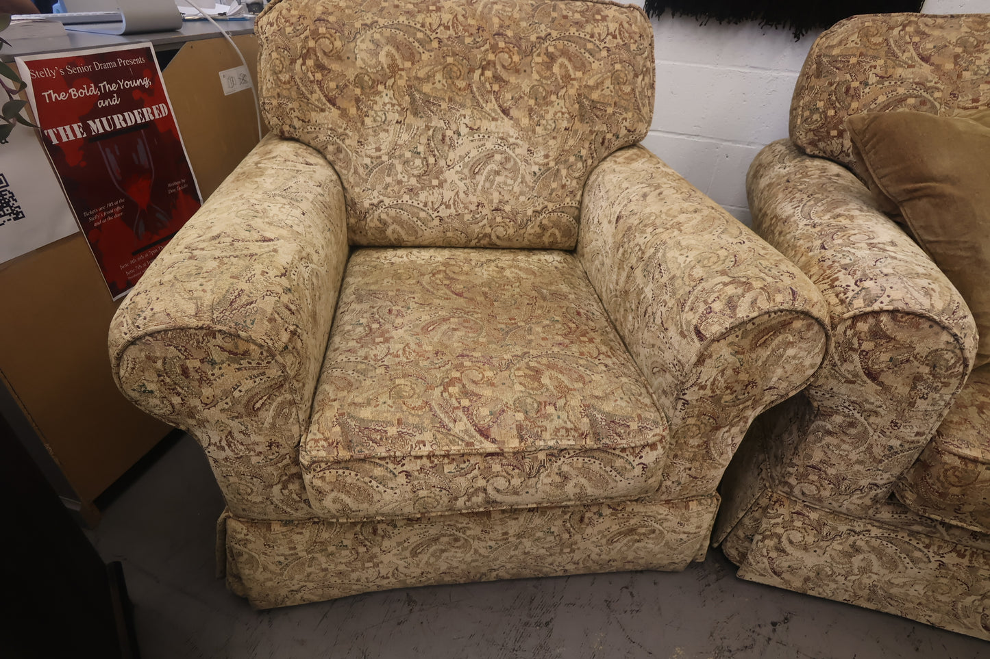 Paisley Couch And Chair