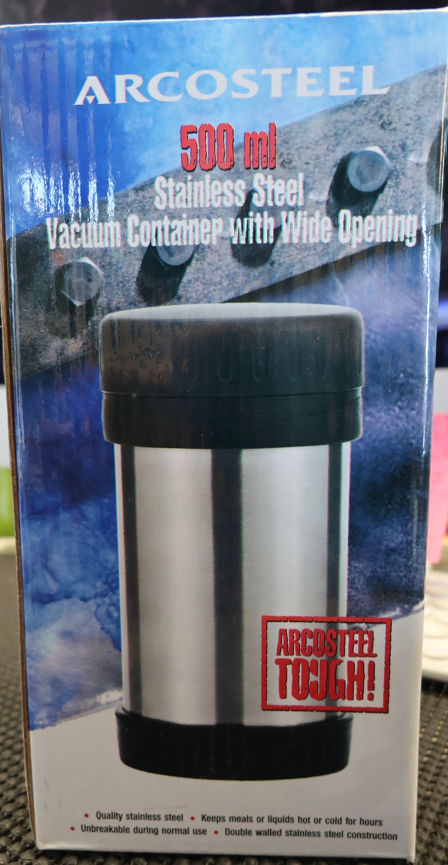 Stainless Steel Vacuum Container with Wide Opening
