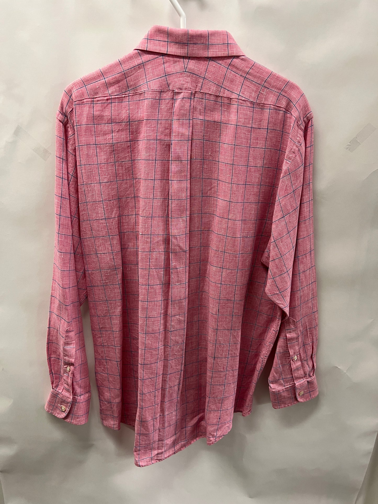 Men's 16-1/2 100% Linen Sirt, Long Sleeve