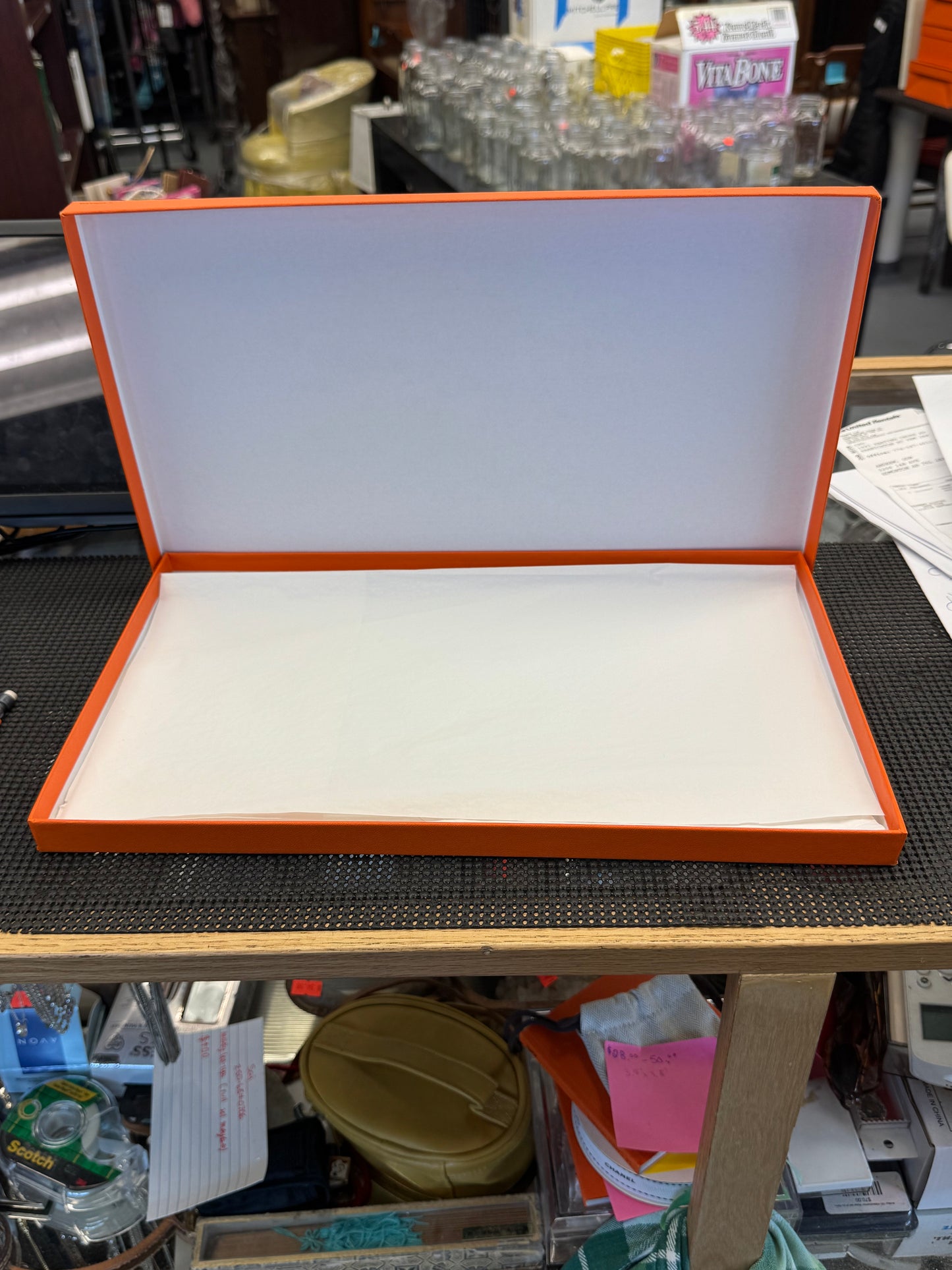 Shallow Rectangular Hermès box