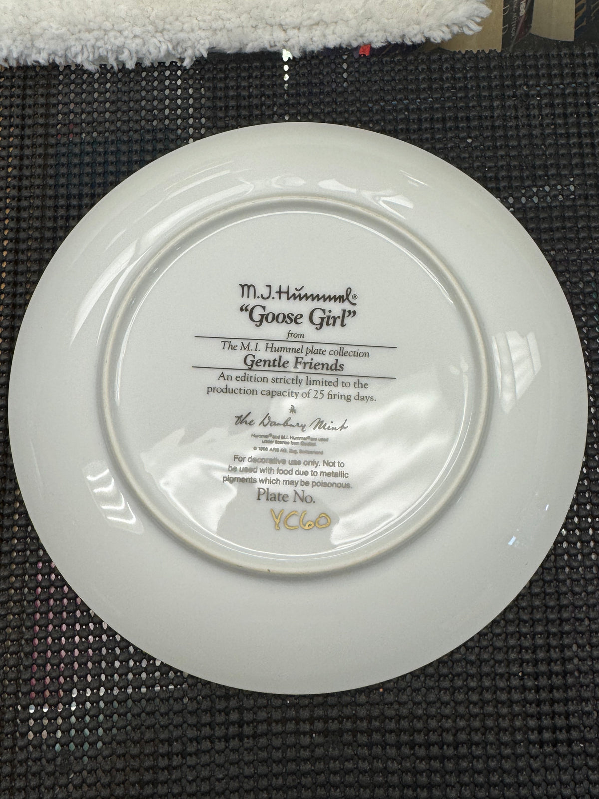"Goose Girl" - M.J. Hummel Decorative Plate Collection - Gentle Friends