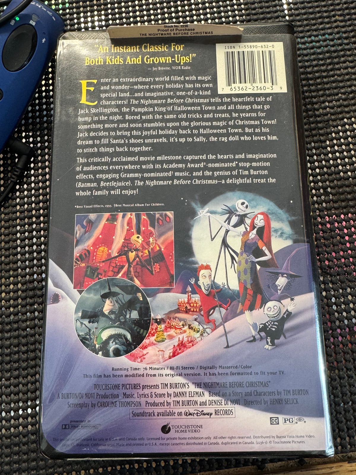 Tim Burton's The Nightmare Before Christmas VHS