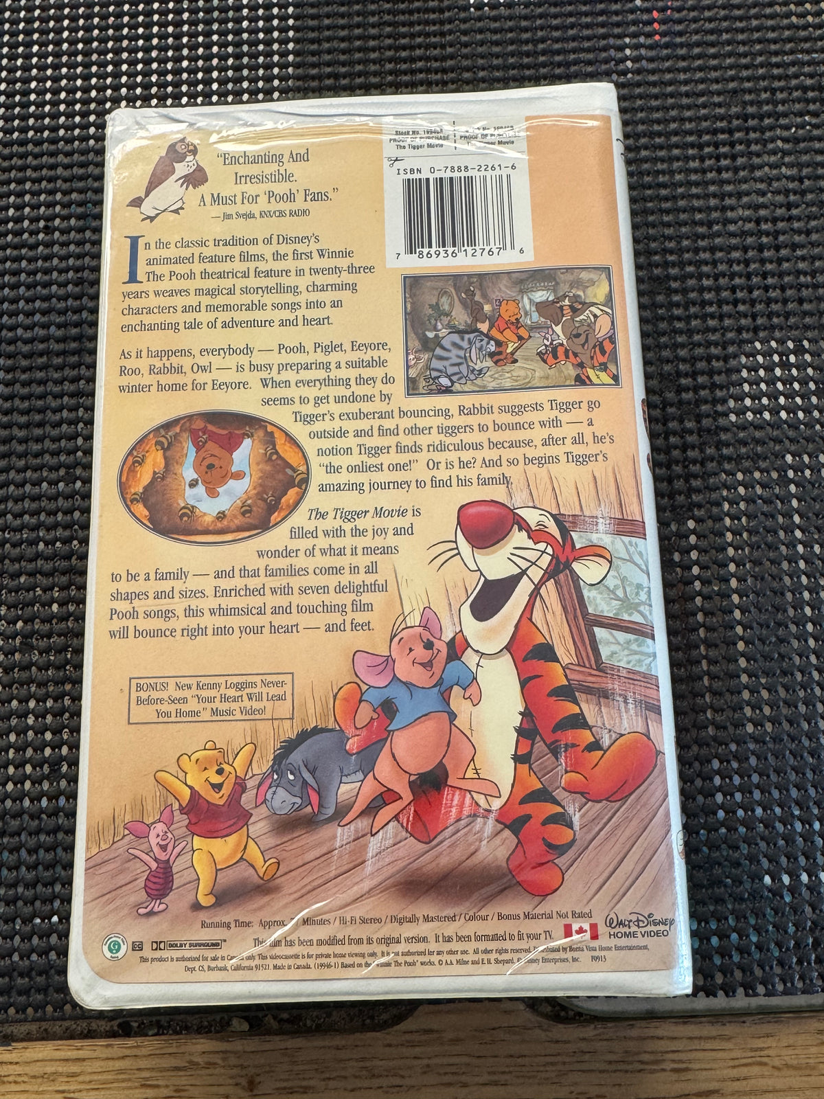 Disney's The Tigger Movie VHS