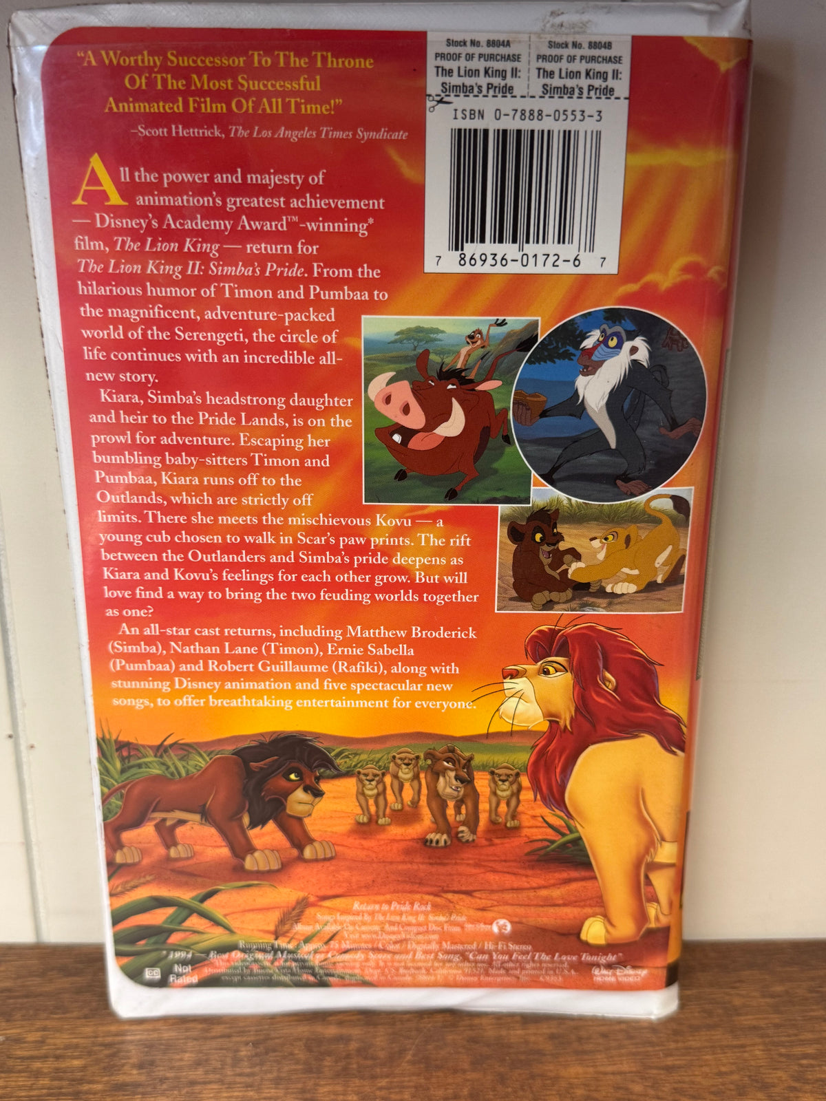 Disney's Lion King II - Simba's Pride VHS