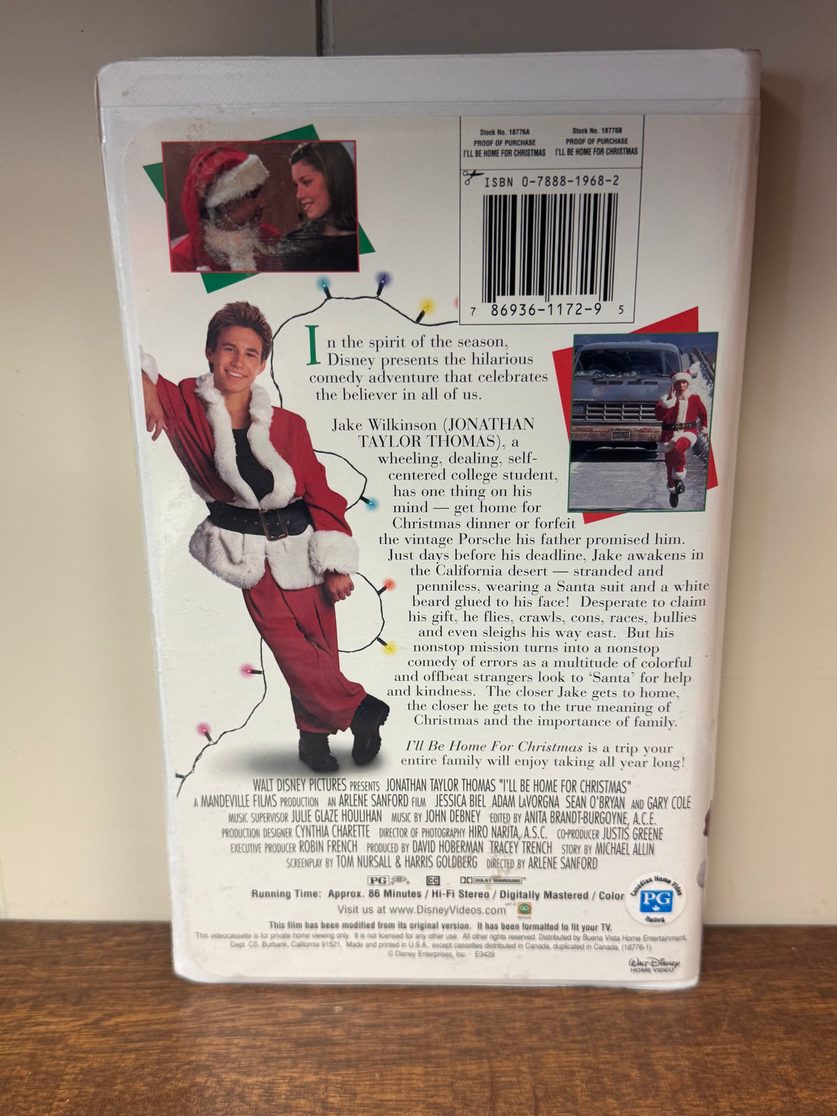 Disney's I'll Be Home For Christmas VHS