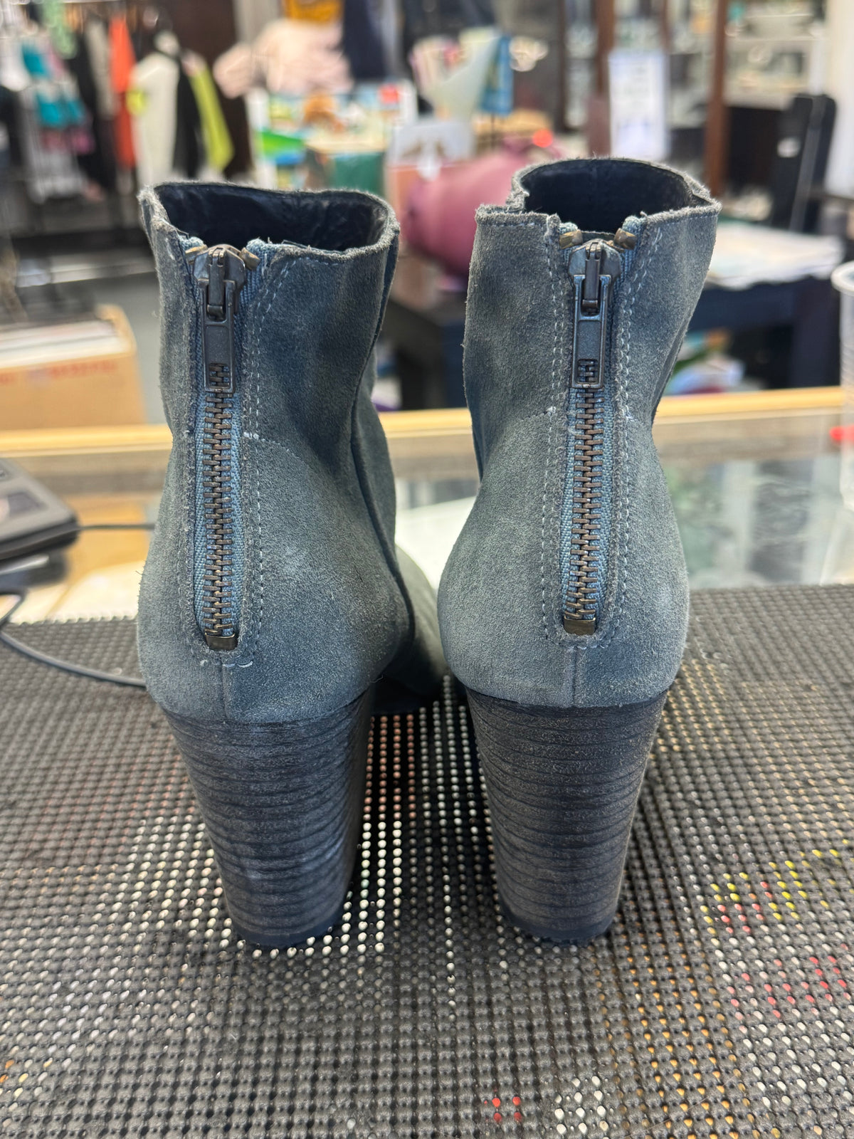 Size 38 EU/ 7 US Grey Suede Ankle Boot