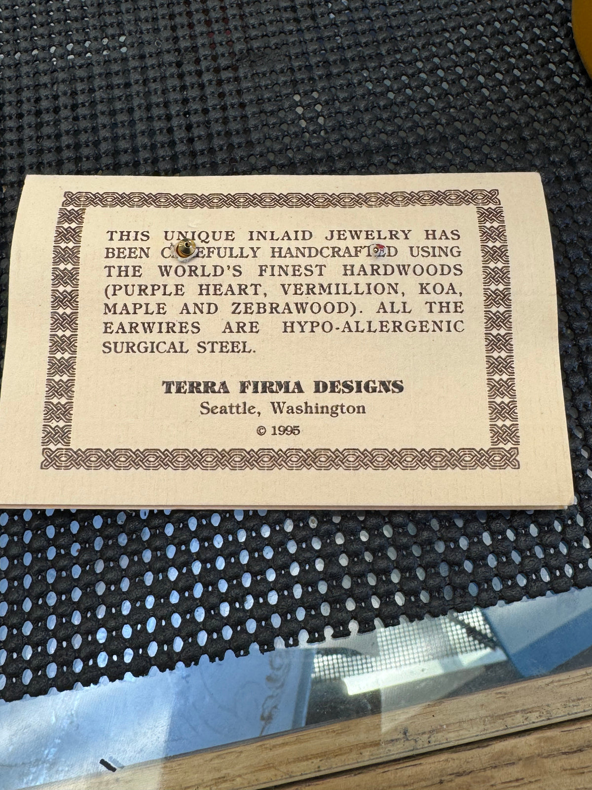 Vintage Terra Firma Designs Earrings
