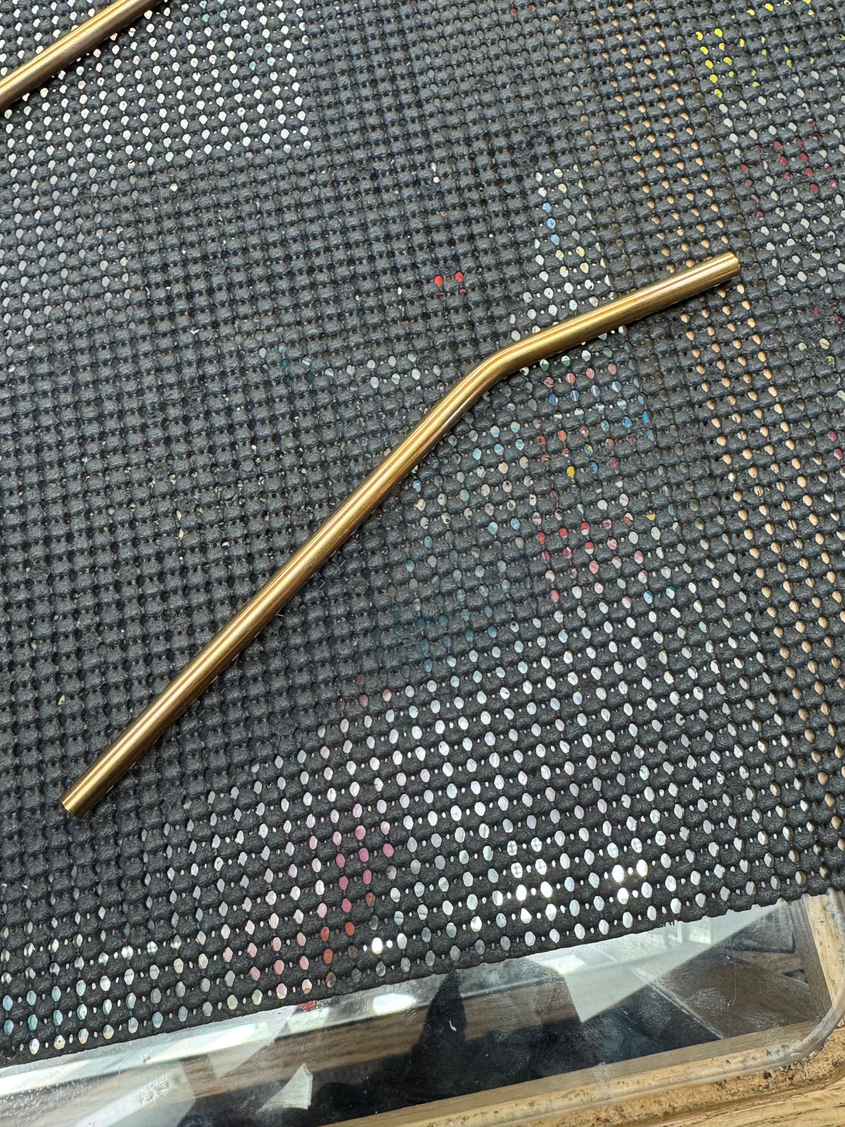 7" Copper Coloured Metal Drinking Straw