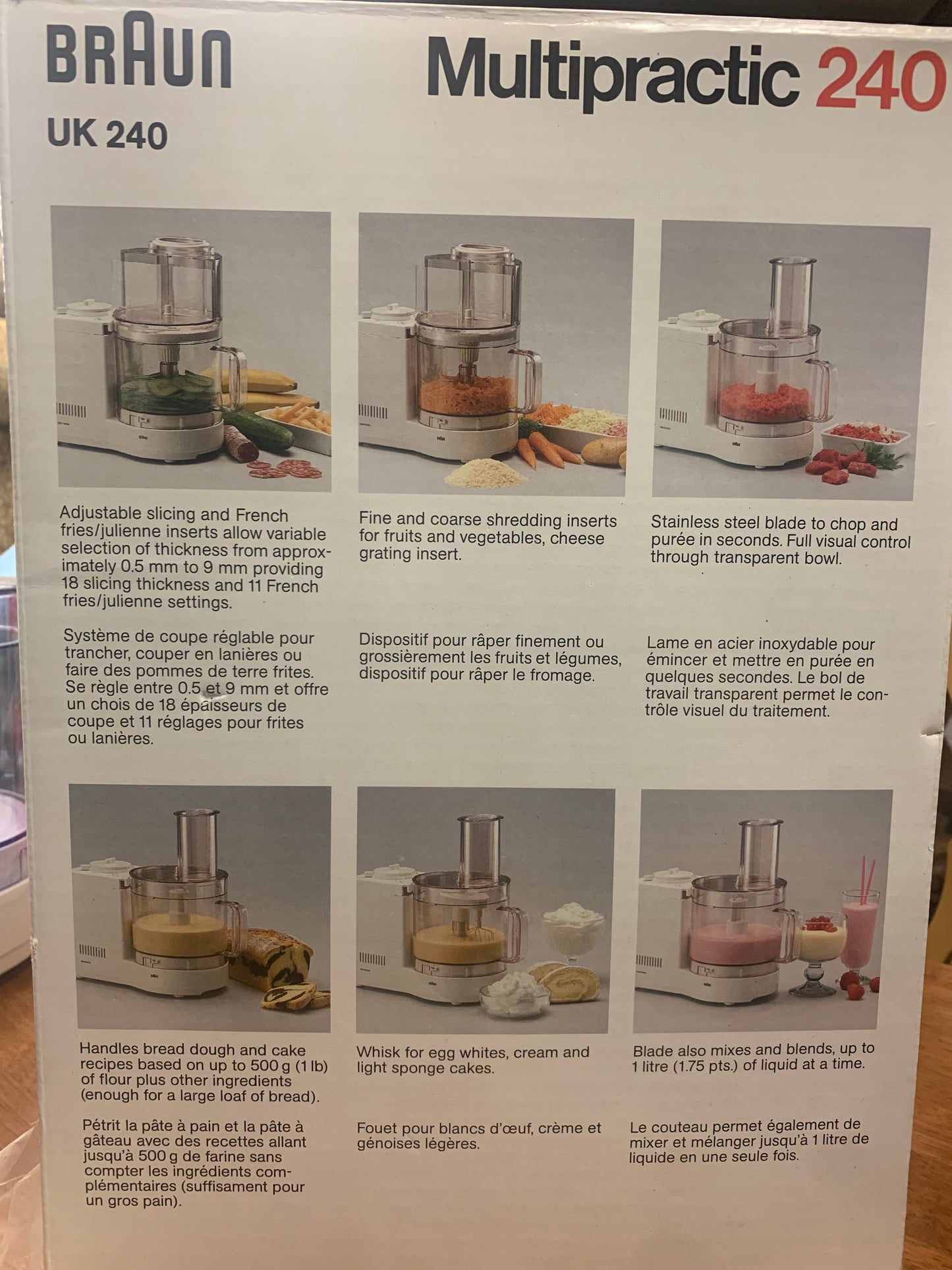 Braun Multipractic 240 food processor