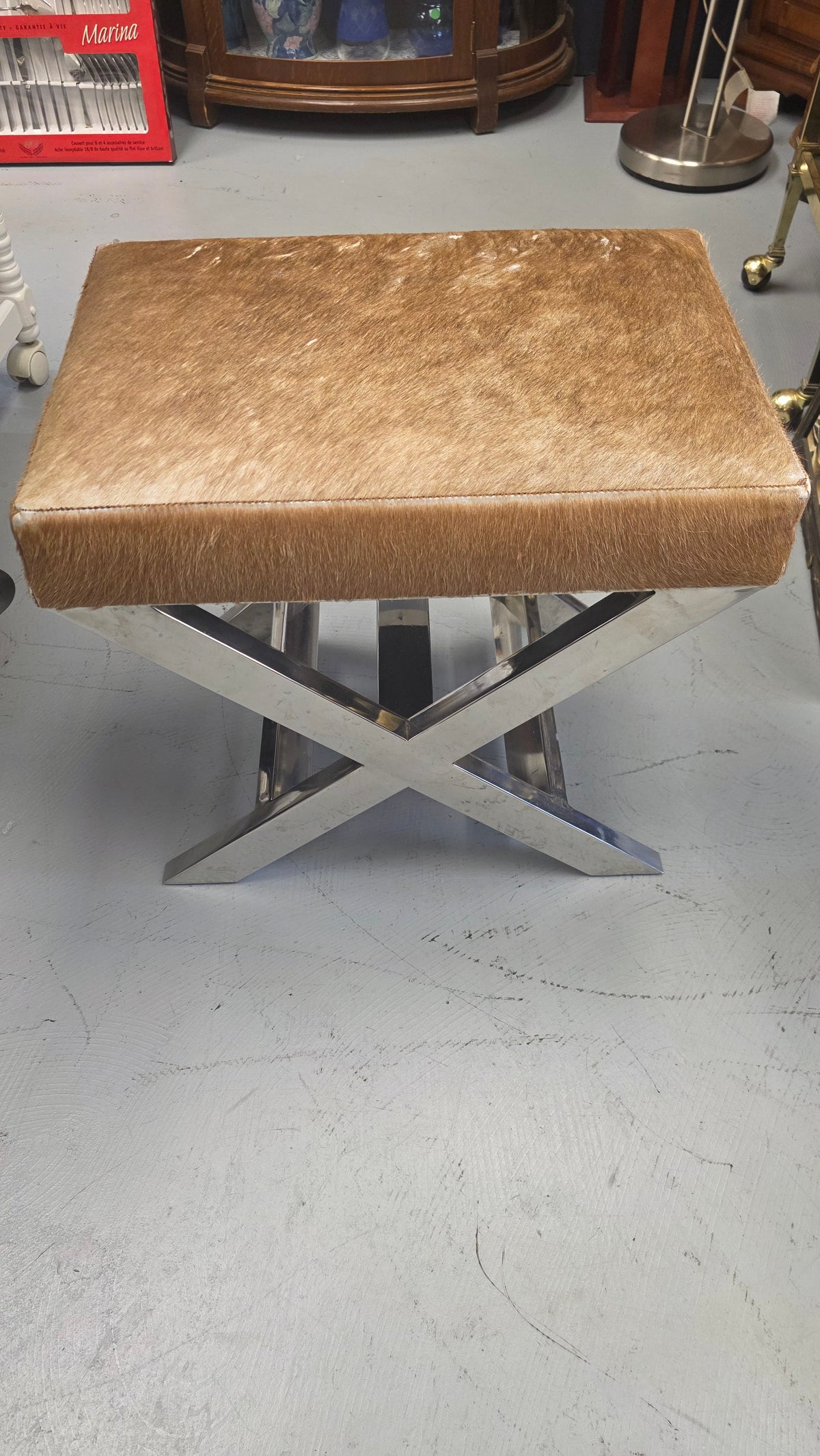 Authentic Hide Stool