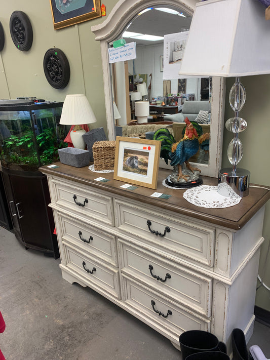 Hayley 6 Drawer Dresser with Mirror