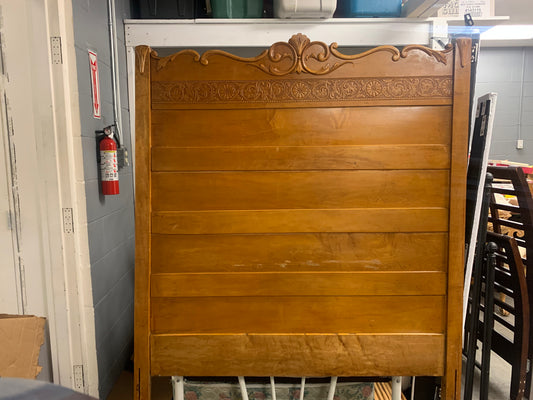 Doubled sized chestnut headboard