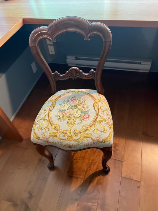 Vintage Needlepoint chair