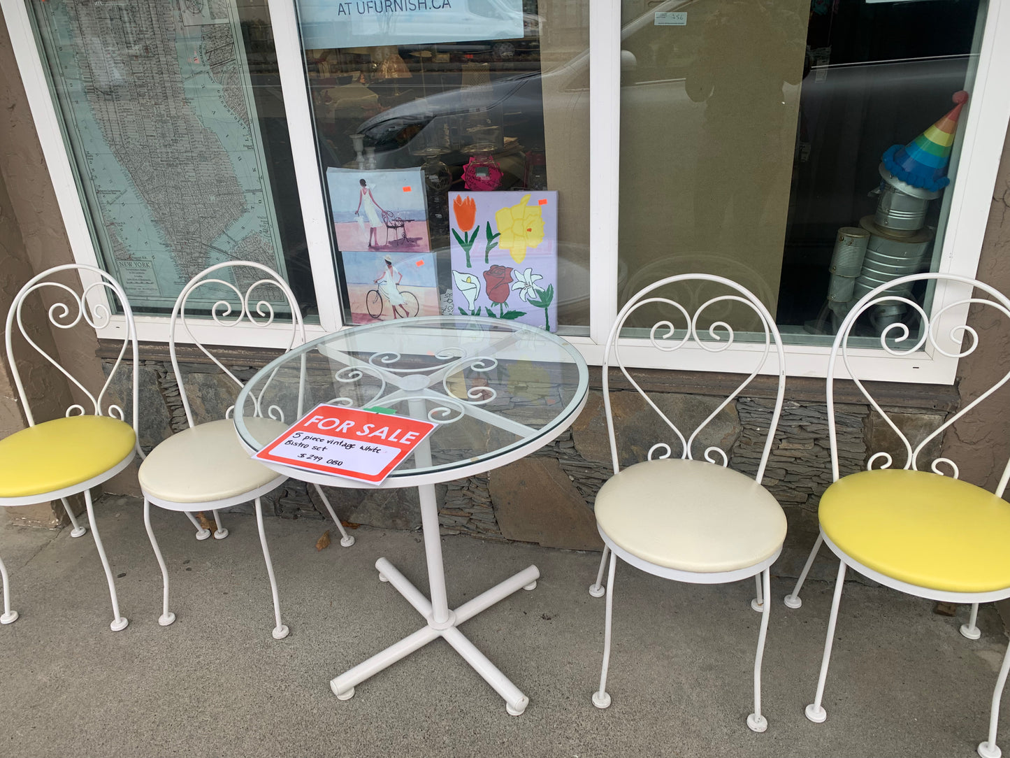 5 Piece vintage Bistro set