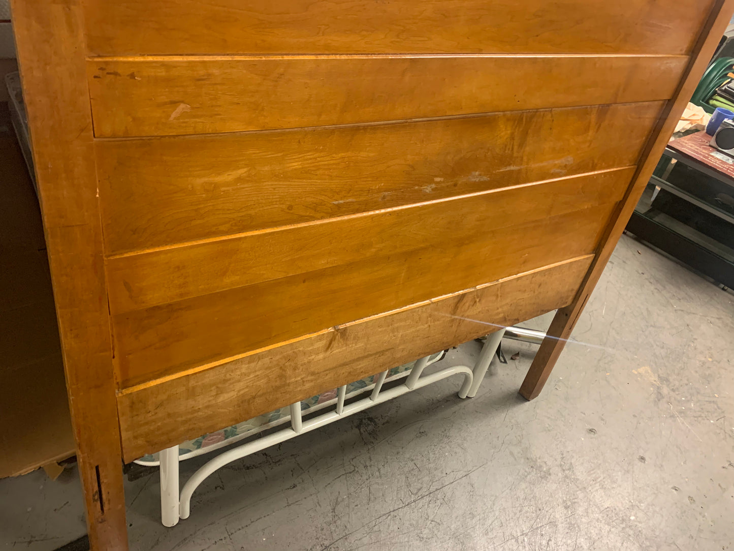 Doubled sized chestnut headboard