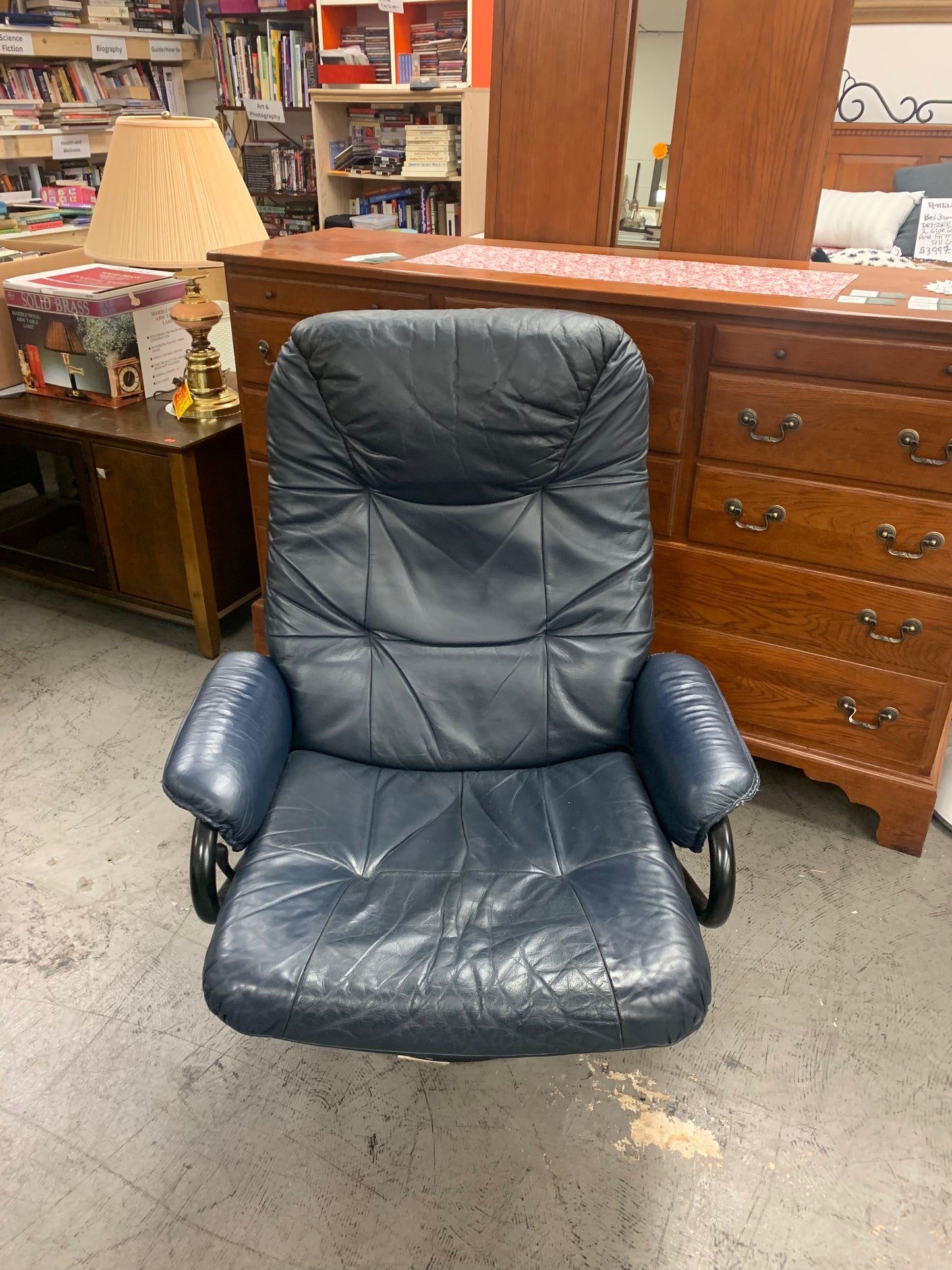 Genuine Leather reclining chair