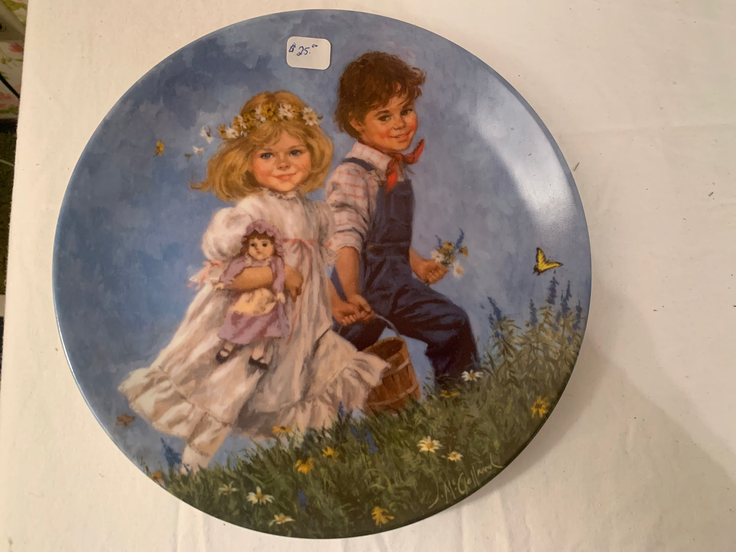 Vintage Jack and Jill plate