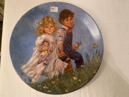 Vintage Jack and Jill plate
