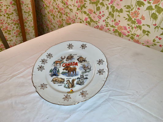 Wild animals of Canada display plate