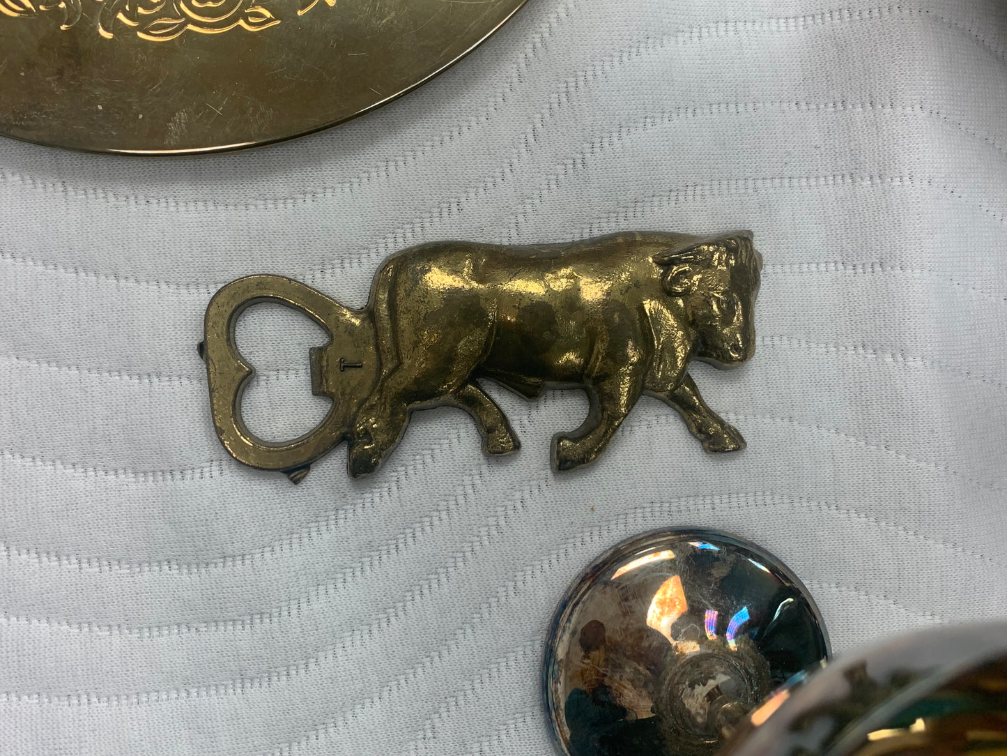 Various Platters, tea sets, and brassware