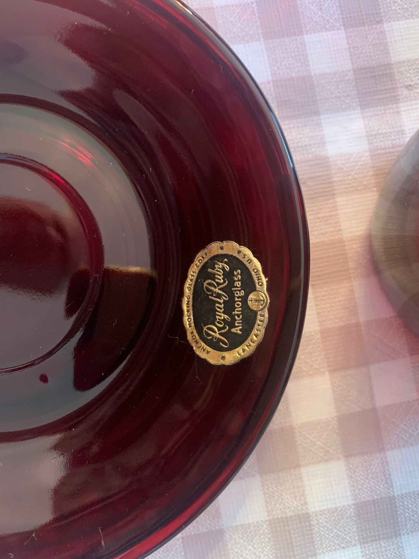 Various crystal and Glassware including Royal Ruby brand (box 4)