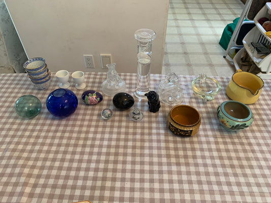 Various Chinaware, glassware, and Crystal (box 13)