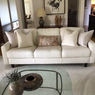 Palliser Alabaster Leather Sofa