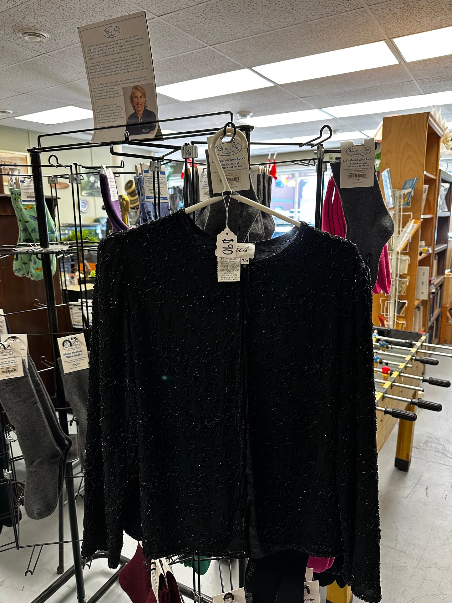 Jessica Black Beaded Evening Jacket