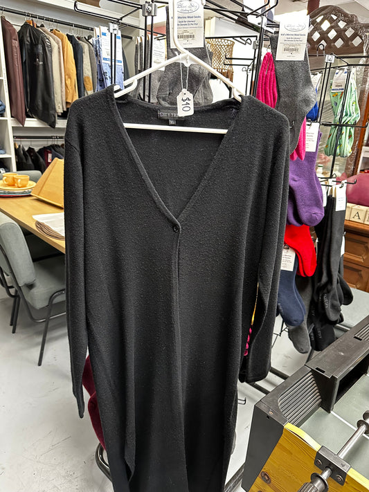 City Trend Black Long Cardigan