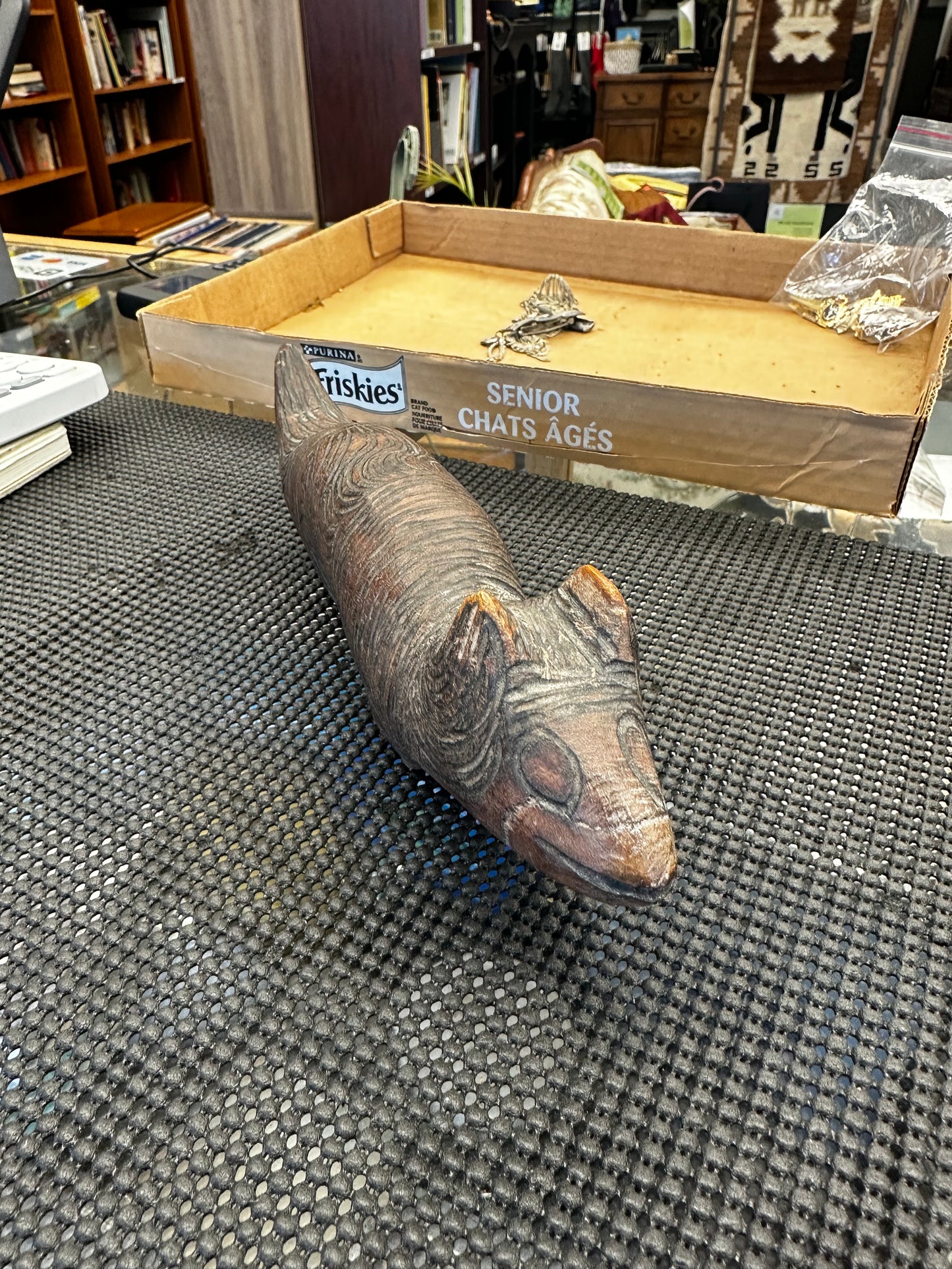 Hand-carved wooden figurine