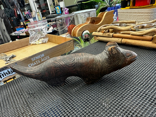 Hand-carved wooden figurine