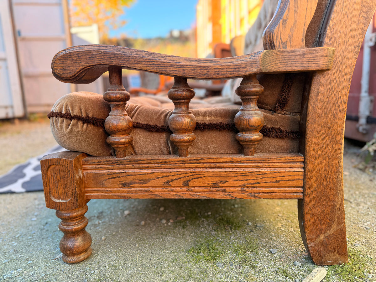 3 Piece Solid Wood Lumbar Support Couch Set