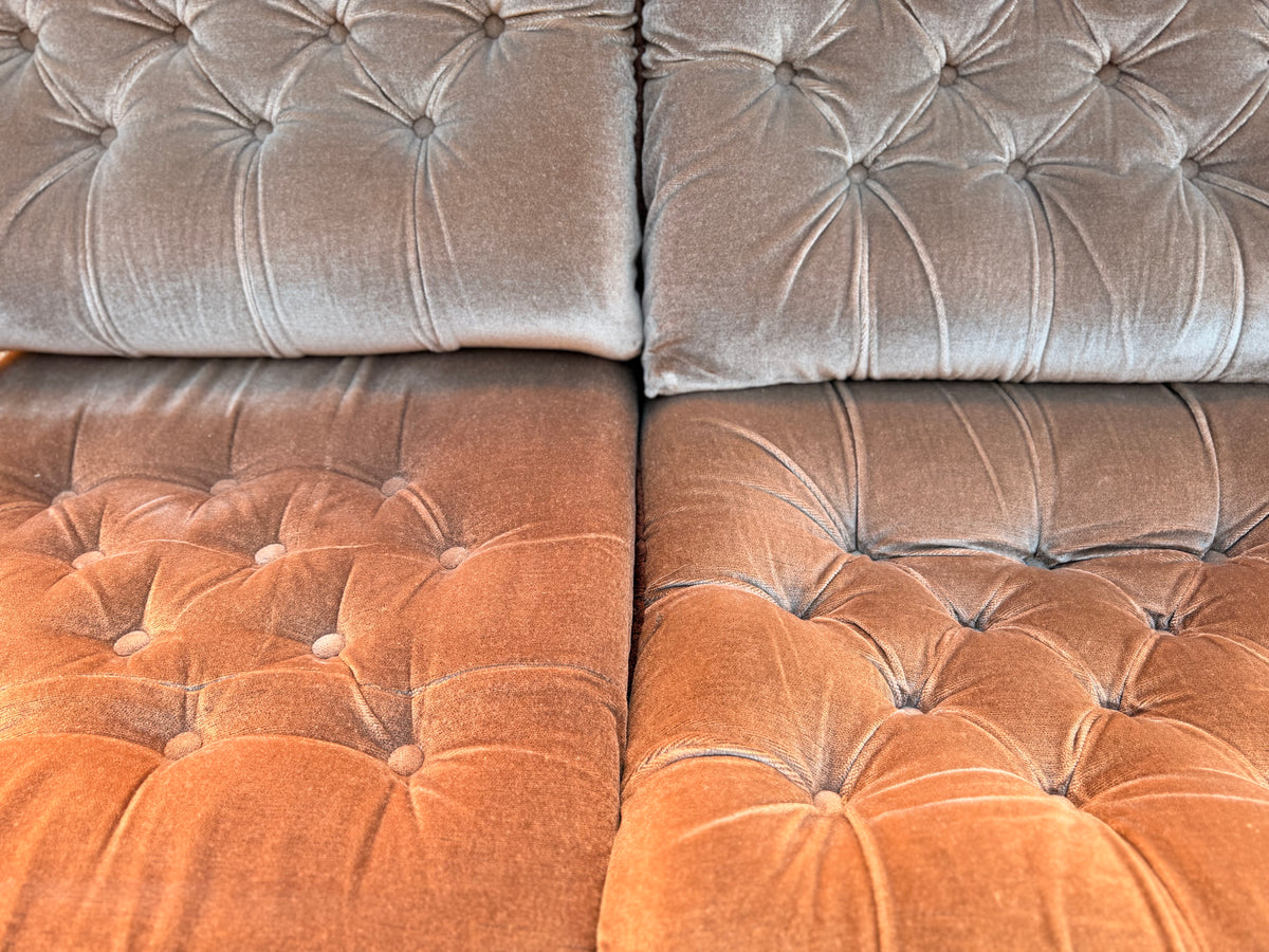 3 Piece Solid Wood Lumbar Support Couch Set