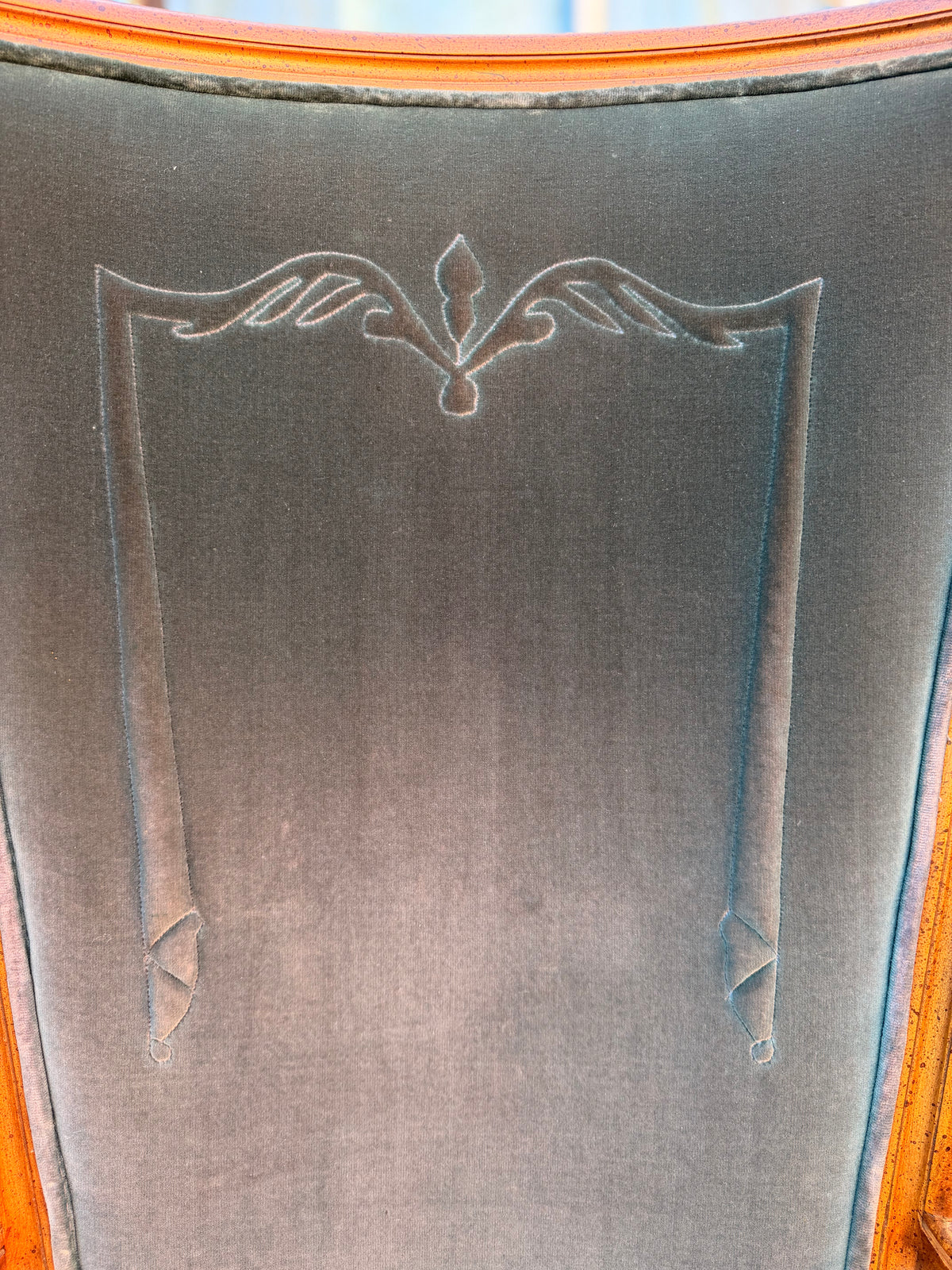 Green Vintage Velvet Dressing Room Chair