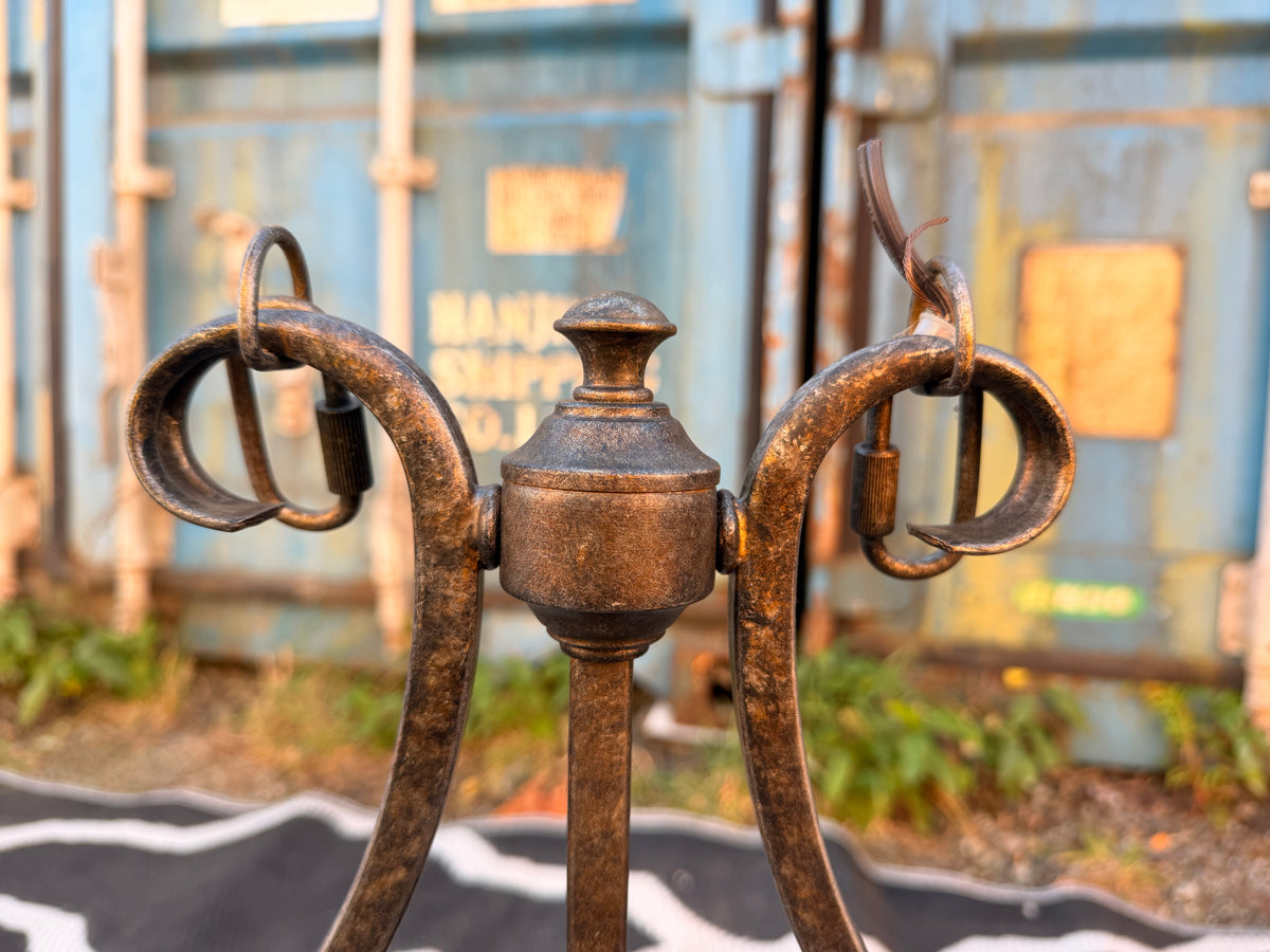 3 Tier Lighting Rustic Metal Fixture