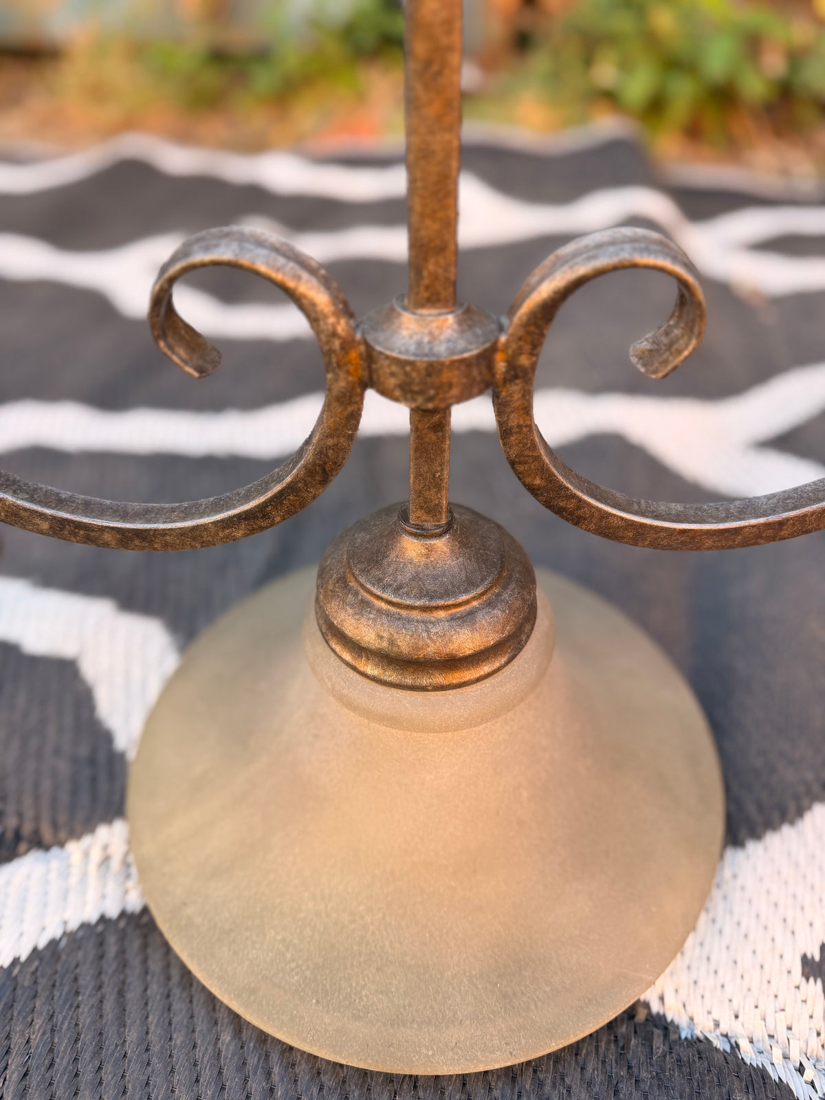 3 Tier Lighting Rustic Metal Fixture