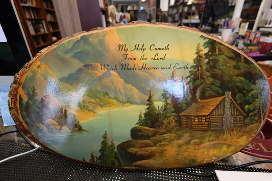 Vintage Wood Slice Wall Plaque