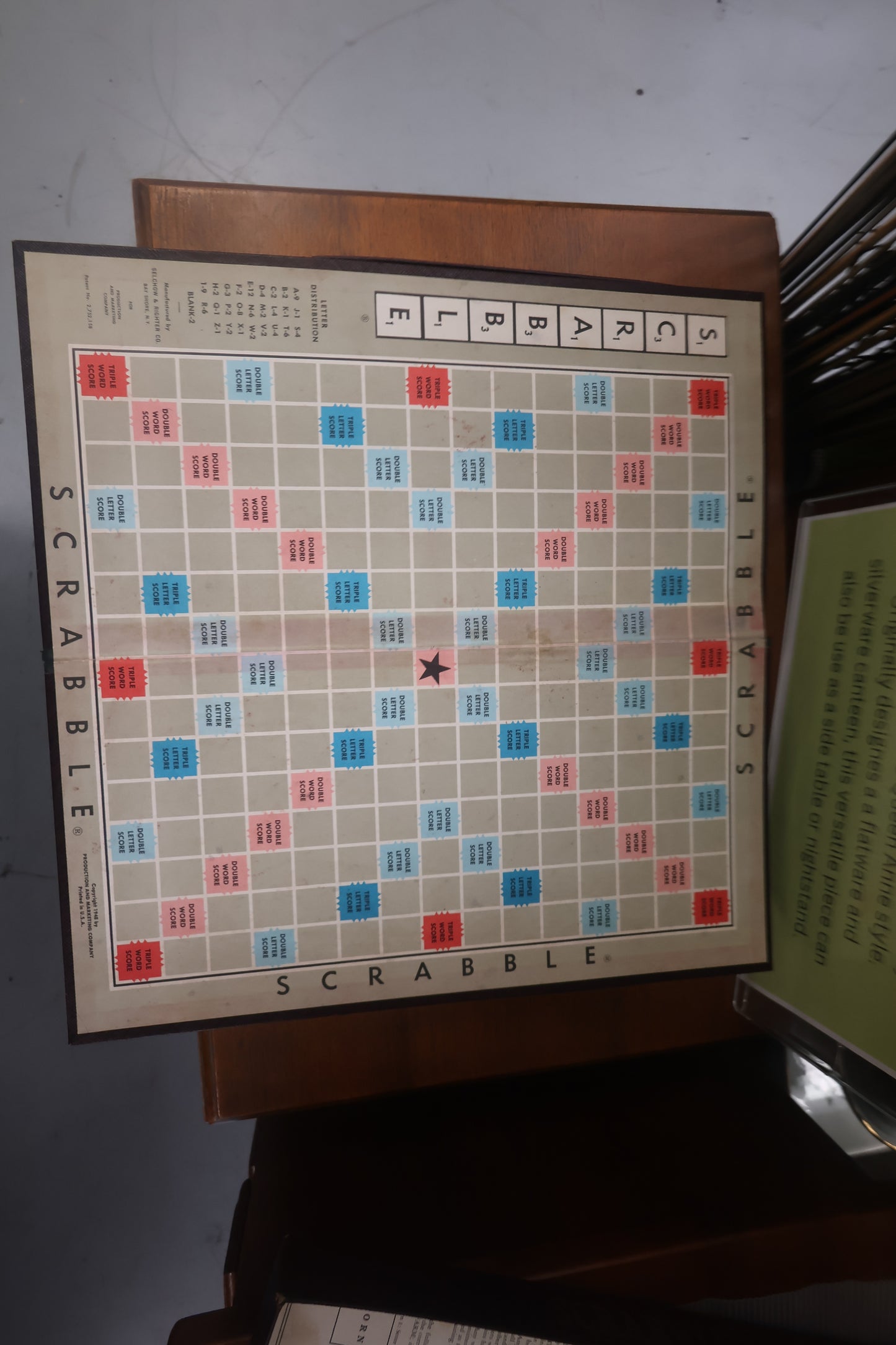 Vintage Scrabble Board