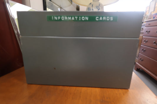 Vintage Metal Recipe Card Box