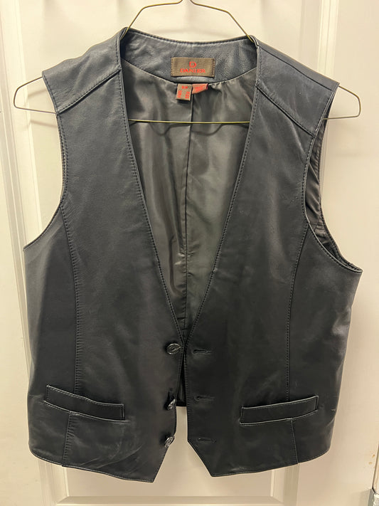 Danier: Black Leather Vest