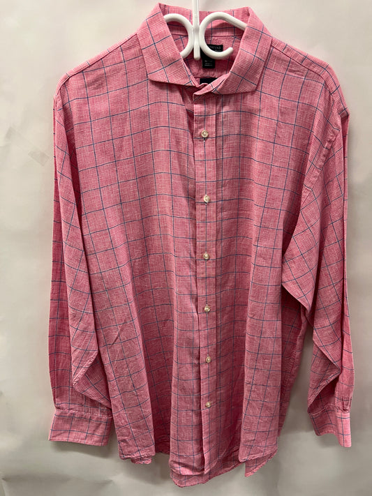 Men's 16-1/2 100% Linen Sirt, Long Sleeve