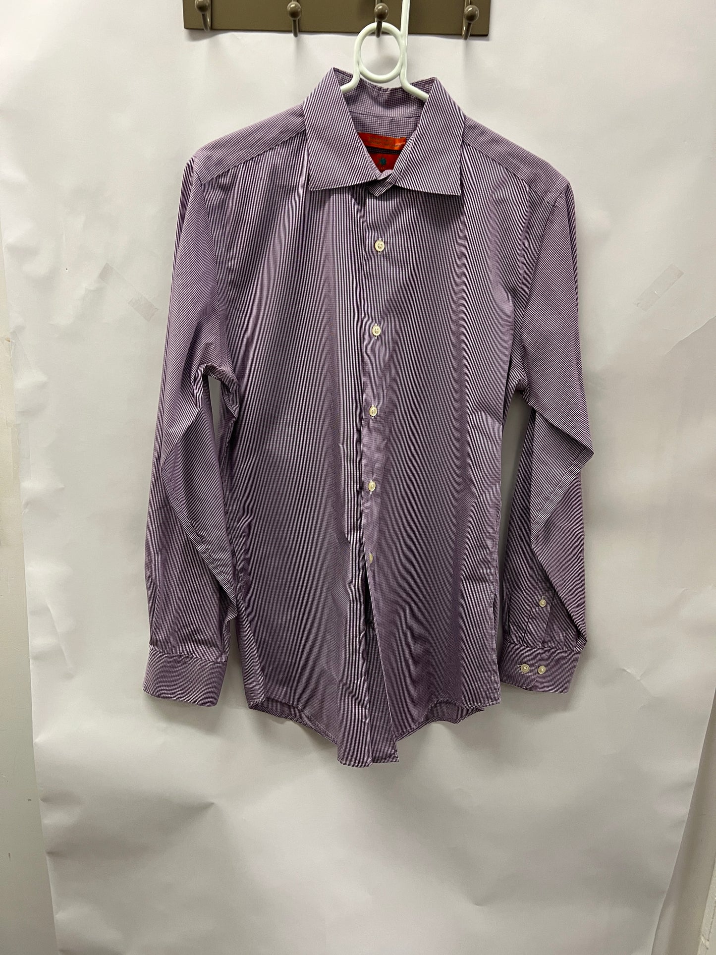 Men's S 14 1/2 100% Cotton Shirt, Long sleeve