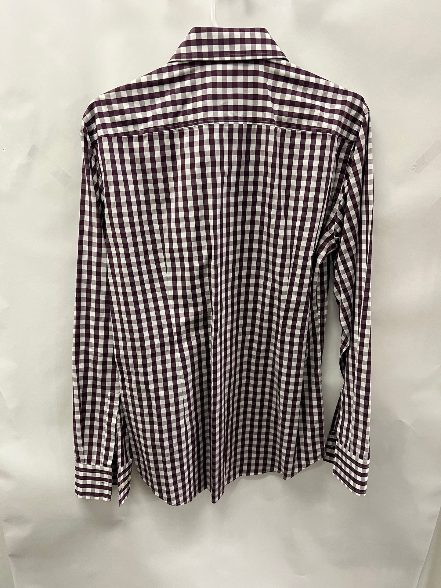 Men's M 15 1/2 Cotton Shirt, Long Sleeve Button up