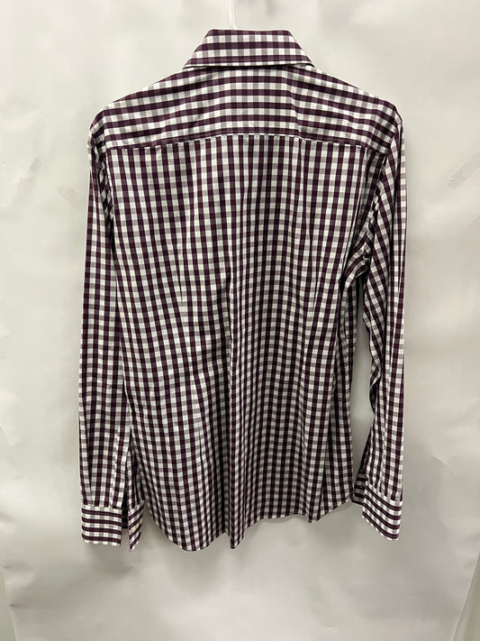 Men's M 15 1/2 Cotton Shirt, Long Sleeve Button up