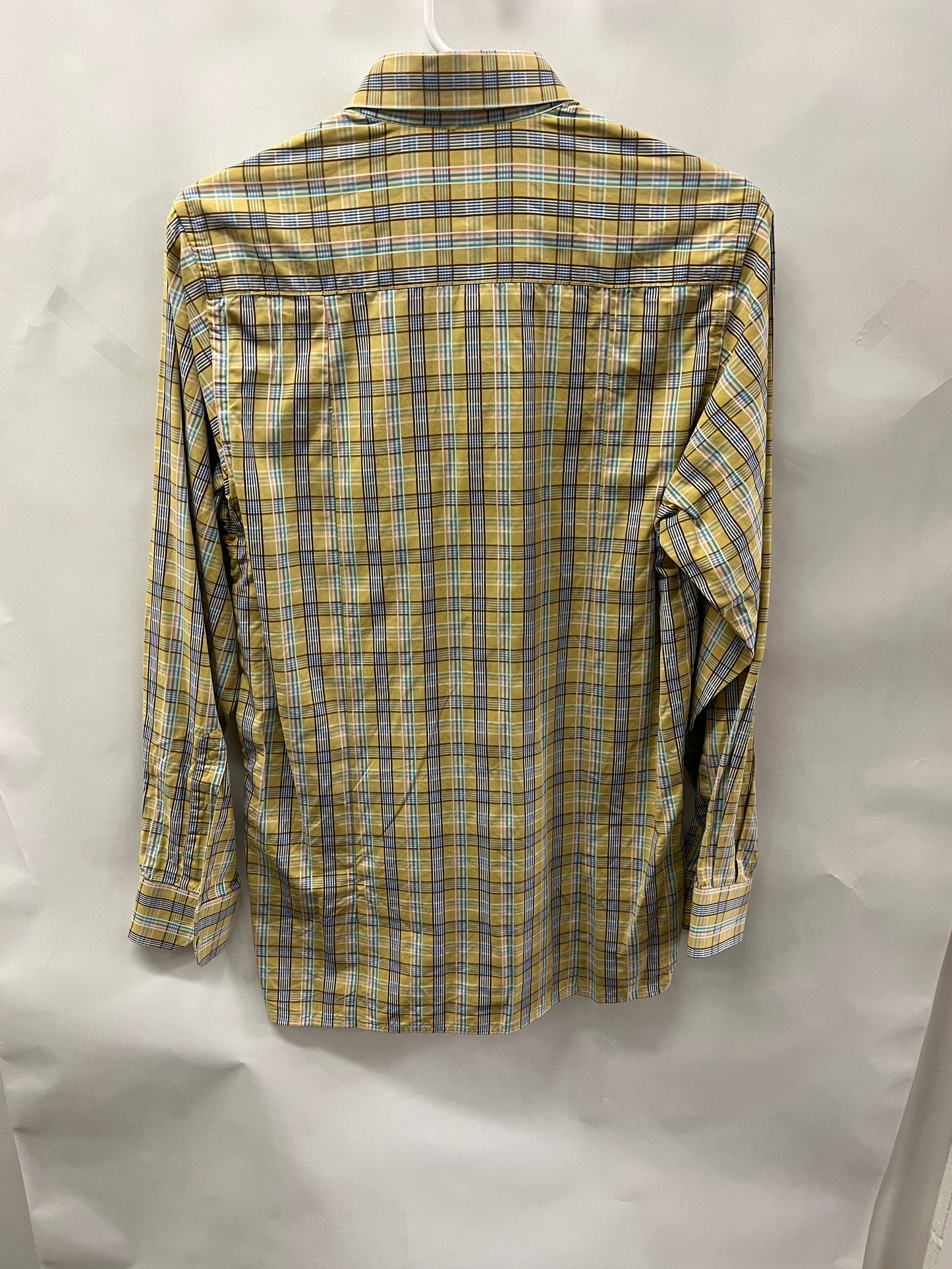 Mens M Shirt, Long Sleeve, Button Up Yellow