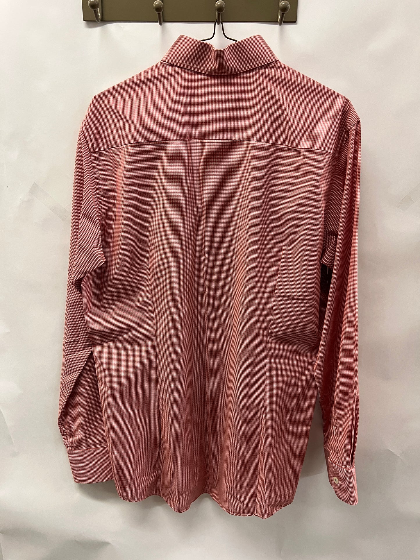 Men's M 15 3/4 Cotton Shirt, Long Sleeve, Button up