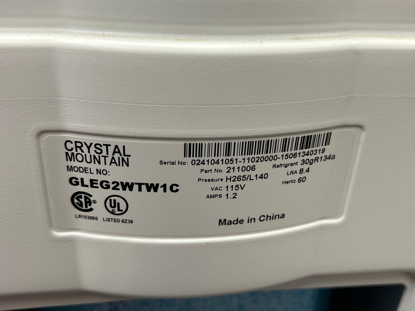 CRYSTAL MOUNTAIN WATER COOLER