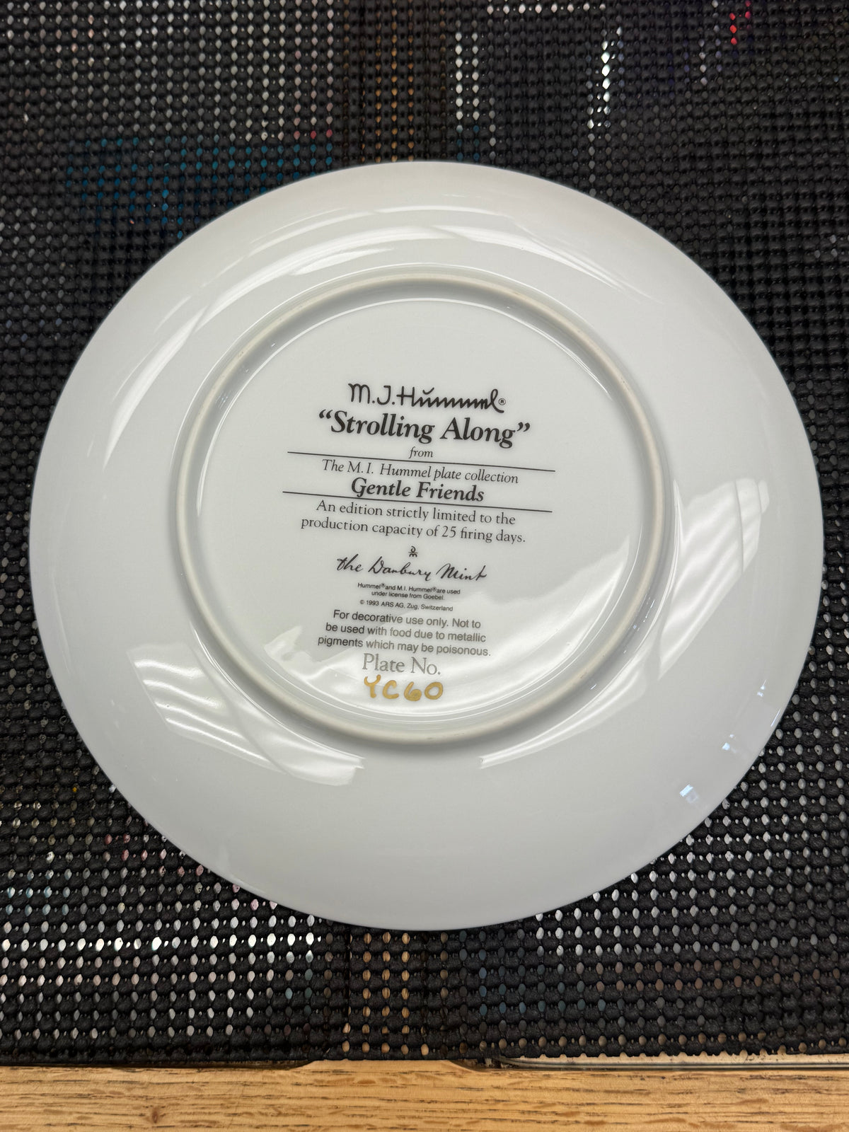 "Strolling Along" - M.J. Hummel Decorative Plate Collection - Gentle Friends