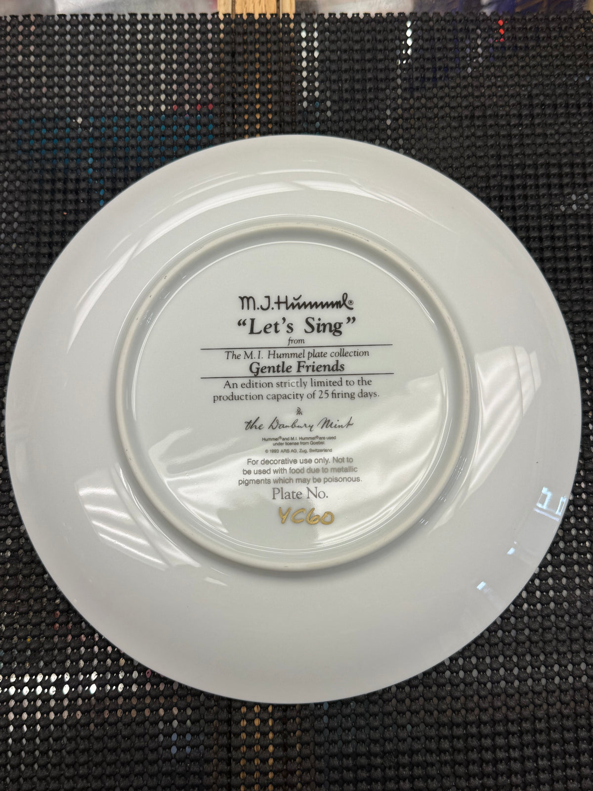 "Let's Sing" - M.J. Hummel Decorative Plate Collection - Gentle Friends
