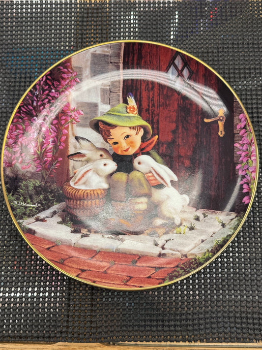 "Playmates" - M.J. Hummel Decorative Plate Collection - Gentle Friends